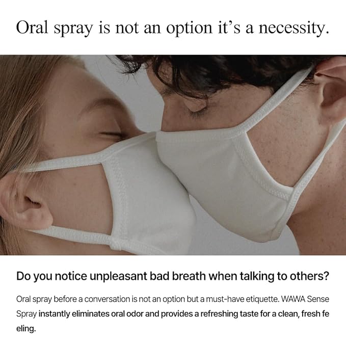 ROROBELL Wawa Sense Spray Oral Care Mouth Freshener Fights Bad breath ((1/3 Fl Oz (Pack of 5)))