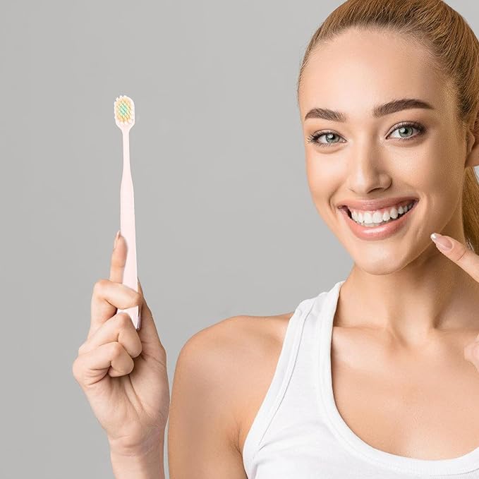 Soft Bristle Toothbrushes 3pcs, Extra Soft Bristles Wide Head, Adult Manual Toothbrushes for Gum Care and Home Use