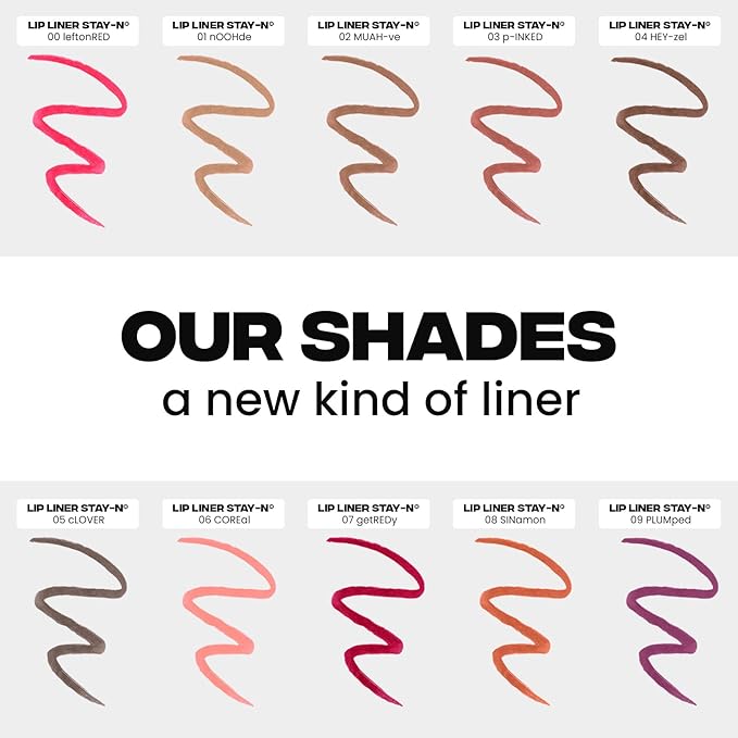 Sacheu Lip Liner STAY-N Peel Off Lip Stain — Long Lasting Matte Lip Tattoo Transfer Proof Lipstain Infused with Hyaluronic Acid & Vitamin E for All Skin Types — Vegan & Cruelty-Free, COREal