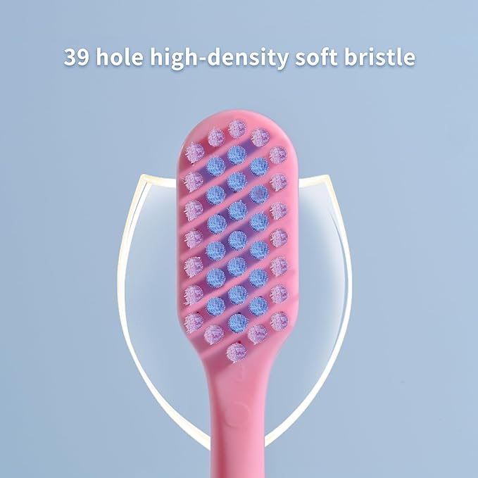 VIWIK 10 Pack Colorful Ultra-Soft Bristle Toothbrush – BPA-Free, Gentle on Gums, Effective Plaque Removal for Sensitive Teeth – Durable, Perfect for Adults and Kids