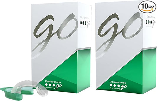 Opalescence Go - Prefilled Gel Teeth Whitening Trays (2 Packs / 20 Treatments) - 15% Hydrogen Peroxide - Teeth Whitening Kit -Mint - 5194-2