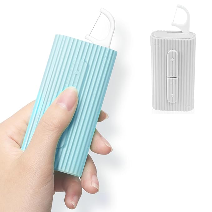 Ultra-Small Dental Floss Picks 2 Dispenser,Shred Resistant Flosser,20 Count Floss Sticks,Best Denal Tools for Oral Care,for Anywhere