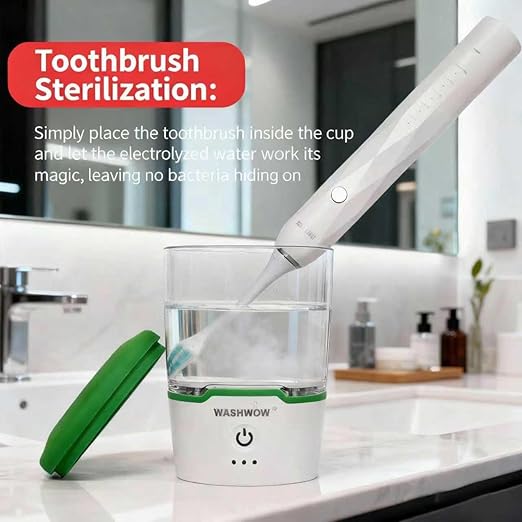 Mouthwash Cup - Mouthwash Generator/HCLO Generator for Oral Care, Odor Removal, Plaque Removal, Disinfection of Braces, Dentures, Toothbrushes, Multifunctional Purification Water Cup (2302)