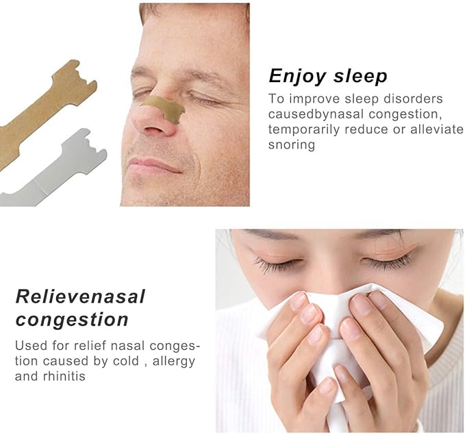 RZJZGZ Medium Breathe Improve Nasal Strips to Reduce Snoring Works Instantly to Improve Sleep, Relieve Nasal Congestion Due to Colds & Allergies (310 Pack)