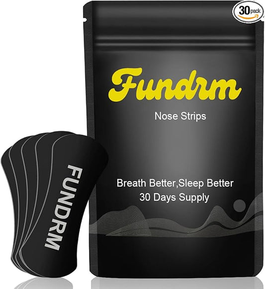Nasal Strips for Anti Snoring for Men, Women Nose Tapes for Breathing Increased Airflow Nasal Congestion Nose Adhesive for Improve Sleep Patches On Sensitive Skin (30 Pack)