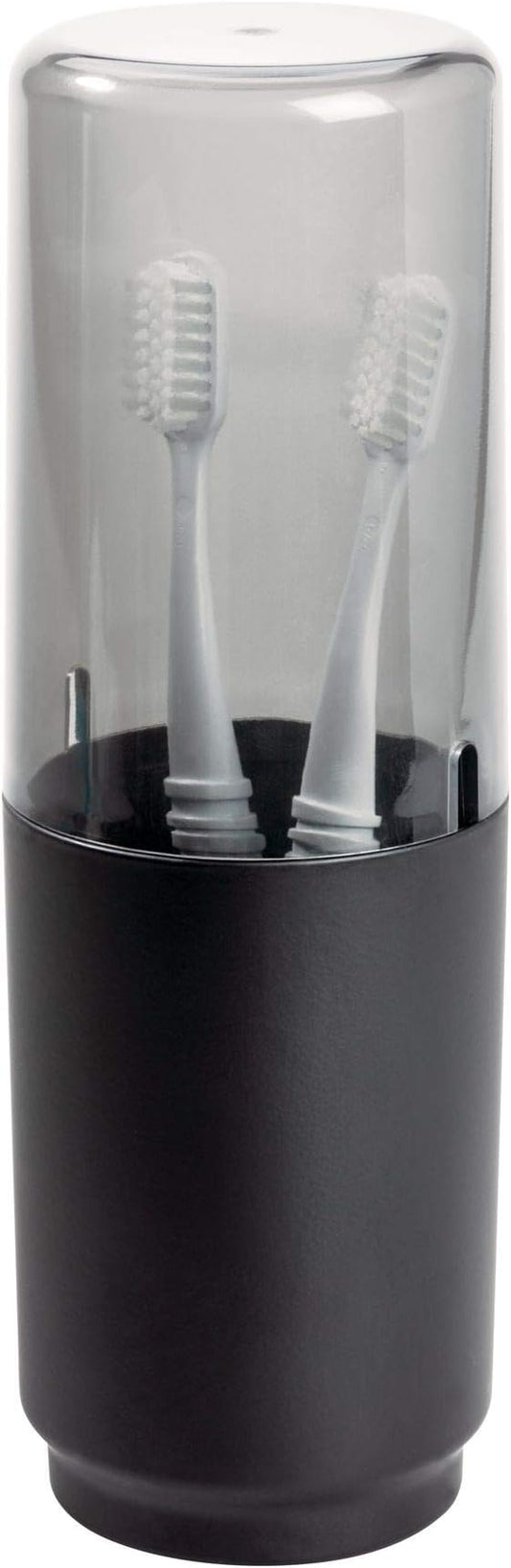 iDesign Austin Covered Holder, Holds Regular and Electric Toothbrushes