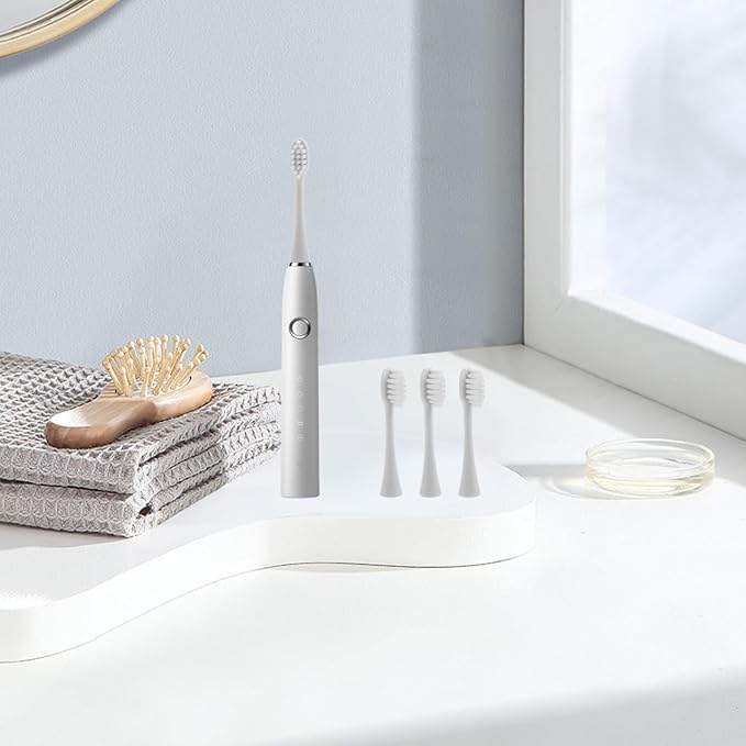 Didiseaon 3pcs Replacement Toothbrush Heads Soft Bristles Electric Toothbrush Fittings Compatible for Adults and Oral Care Accessory
