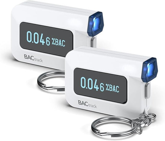 BACtrack C6 Keychain Breathalyzer (2 Pack) | Professional-Grade Accuracy | Optional Smartphone Connectivity | Compatible w/Apple iPhone & Android Devices | Apple HealthKit Integration
