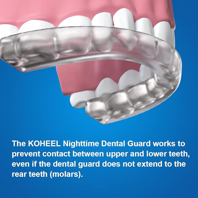 KOHEEL GS Moldable Mouth Guard for Teeth Grinding and Clenching, Night Guard for Bruxism Relief, 5 Count (Black, Small Size)