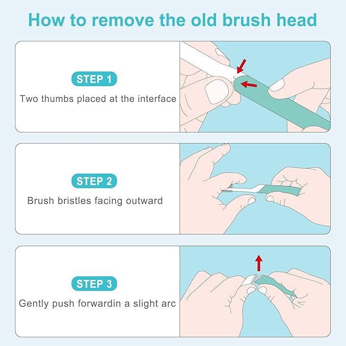Toothbrush Replacement Heads Compatible with Quip Sonic Toothbrush-Soft Bristle Adult Refill Toothbrush Heads, Light Gray, 4-Pack