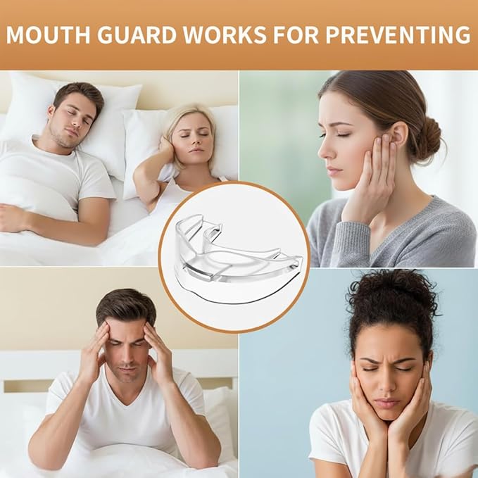 Premium Silicone Night Guard for Teeth Grenching - Boil & Bite Custom Fit Dental Mouth Guard, Sleep Aid for Jaw Clenching, Bruxism & TMJ Relief, BPA-Free