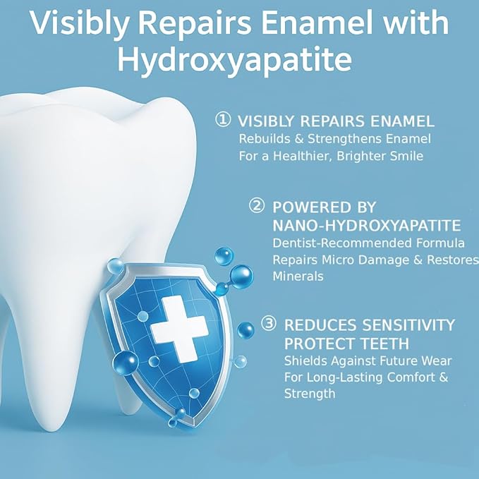 Hydroxyapatite Toothpaste 2-Pack, ICY Melon Mint Flavor, Enamel Protection Formula, Tooth Strengthening, Fresh Breath, Daily Use for Oral Health