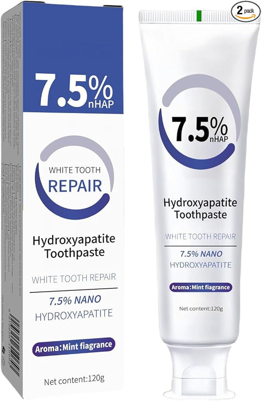 Hydroxyapatite Toothpastes for Enamel Protection and Tooth Strengthening, Fluoride-Free | Gentle | Mint | Fresh Breath, 4.23 oz (1)