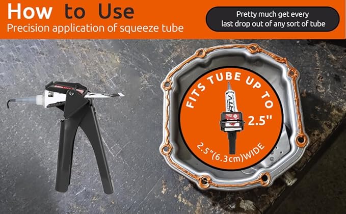 RTV Silicone Tube Extrusion Tool，Efficient RTV Silicone Tubes Squeezer Dispenser, Maximize Reduce Material Waste