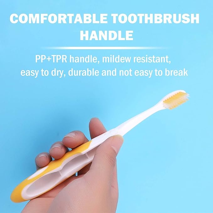 2-Pack Folding Travel Toothbrushes – Soft Bristle, Compact & Portable Toothbrush for Camping, Hiking, Business Trips & Daily Use