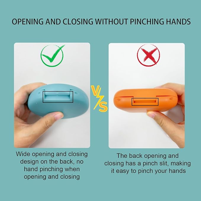 2 Pack Aligner Case with Mirror,Convenient Retainer Case for Invisalign Aligners, Night Guards, and Mouth Guards (2PCS Cyan Outside Gray Silicone)