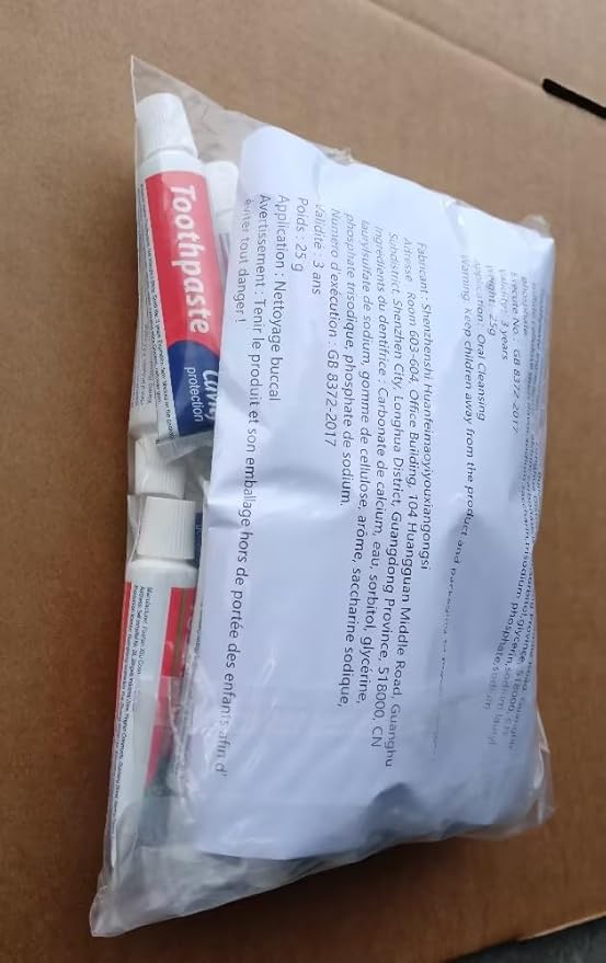150 pcs Travel Size Toothpaste Bulk, 0.88oz/25 Grams Small 4x1.4 inches Mint Mini Disposable Toothpaste Travel Size Bulk for Hotel,Guests,Homeless,Charity