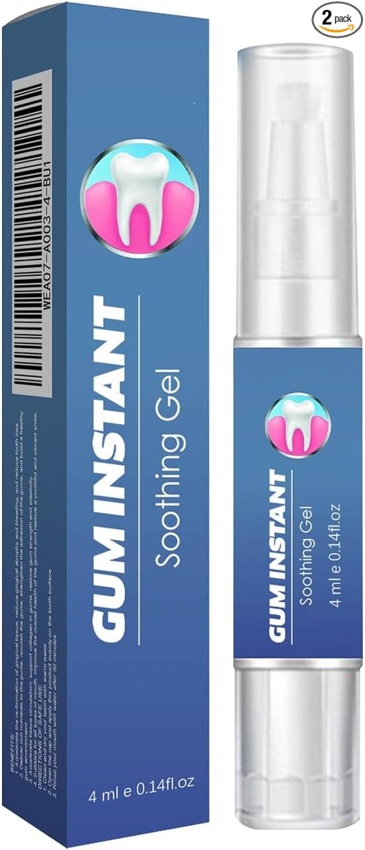 Gum Instant Soothing Gel for Gum Care, Teeth Whitening, Plaque Removal, 4ml, 0.14fl oz