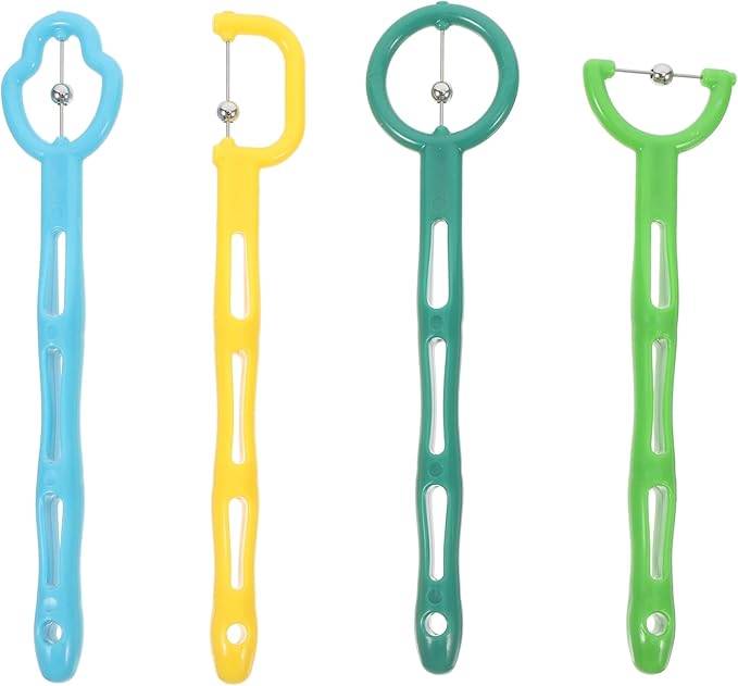 DOITOOL Oral Muscle Trainer: 4Pcs Tongue Thrust Corrector Tongue Exerciser, Kids Tongue Tip Lateralization Elevation Tools Tongue Muscle Exerciser for Kids Oral Motor