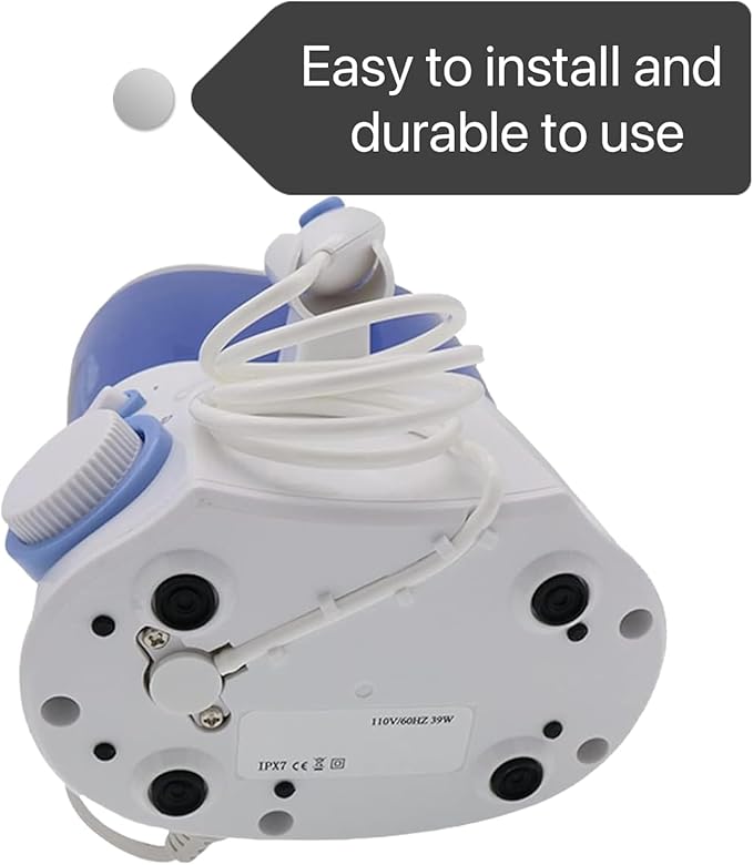 Replacement Hose and Handle Parts Compatible with Waterpik Replacement Parts - Waterpik Water Flosser WP-100 WP-300 WP-660 WP-900 Series Oral Irrigator, Oral Hygiene Accessories(Slide Switch, White)