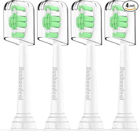Replacement Heads for Philips Sonicare Toothbrush, Replacement Brush Heads Compatible with Phillips Sonicare Electric Toothbrush, 4-Pack, White