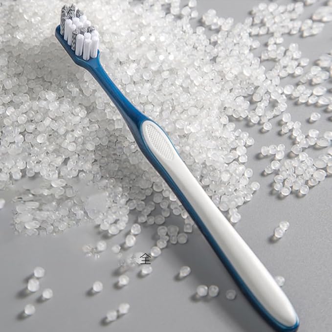 Hard Plastic Men Toothbrushes 8Pcs Set with Large Head for Tooth Cleaning and Travel Portable Oral Care