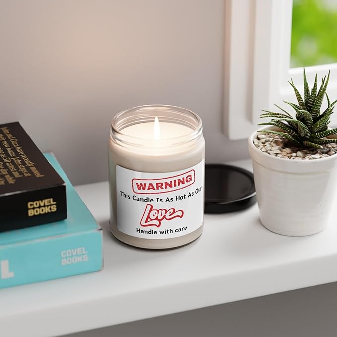 Our Love Candle Gifts for Couples, Funny Anniversary Candle for Men Women, Engagement Gift for Newlyweds, Gift for Husband Wife, Soy Scented Decorative Candle for Couple