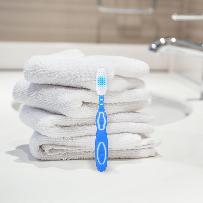 HAMPPLIES 10Pcs Small Soft Bristle Manual Toothbrushes Short Handle Portable Prison Use Oral Care Brushes for Personal Hygiene
