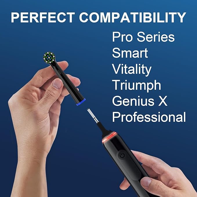 Replacement Toothbrush Heads Compatible with Oral b Braun Smart 1500/7500,Pro 1000/1500,Genius x/6000/Cross/Floss/Sensitive, 8PCS Electric Brush Heads Refill for Braun Oral B