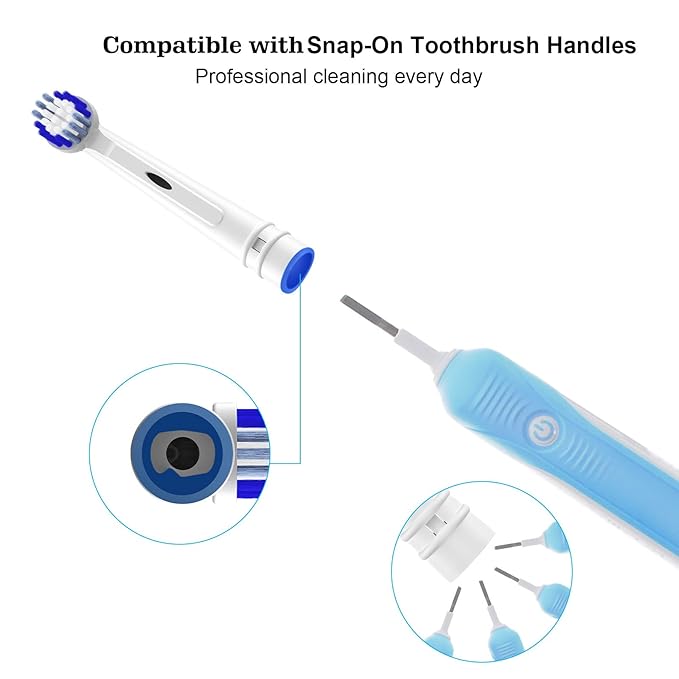 Replacement Toothbrush Heads Compatible with Oral B Braun, 4 Pack Professional Electric Toothbrush Heads Brush Heads Refill for Oral-B 7000/Pro 1000/9600/ 500/3000/8000