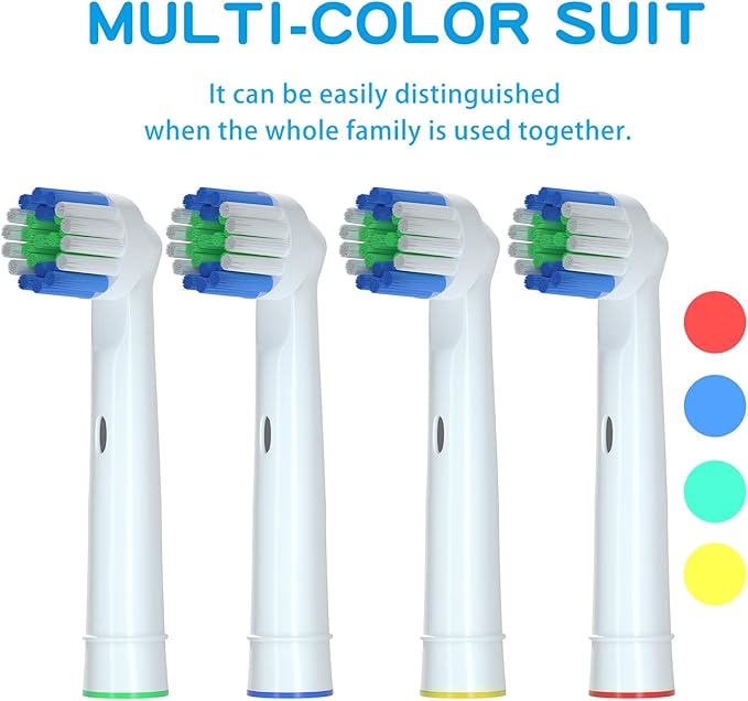 Electric Toothbrush Replacement Heads Compatible with Oral-B Soft Bristles Replacements Brush Heads 16 Pack