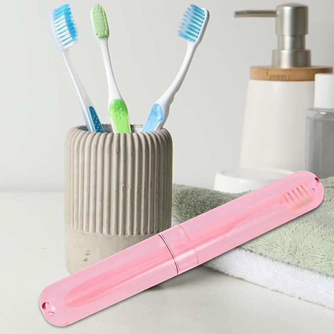5Pcs Travel Toothbrush Cases with Breathable Covers Portable Toothbrush Holders Organizer for Outdoor and Business Trips Multi-Color Protective Containers