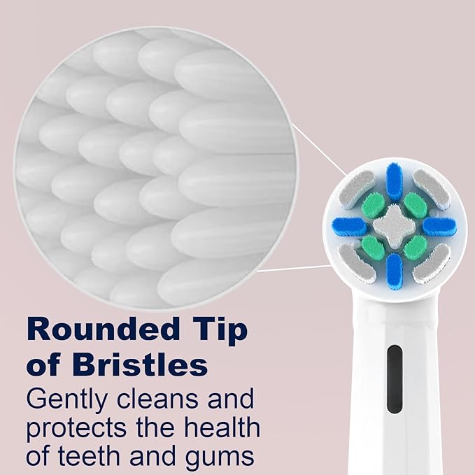Toothbrush Heads Compatible with Oral b IO, Replacement Heads Compatible with Oral b IO 2/3/4/5/6/7/8/9/10/Deep Clean Series Electric Toothbrush (8 White)