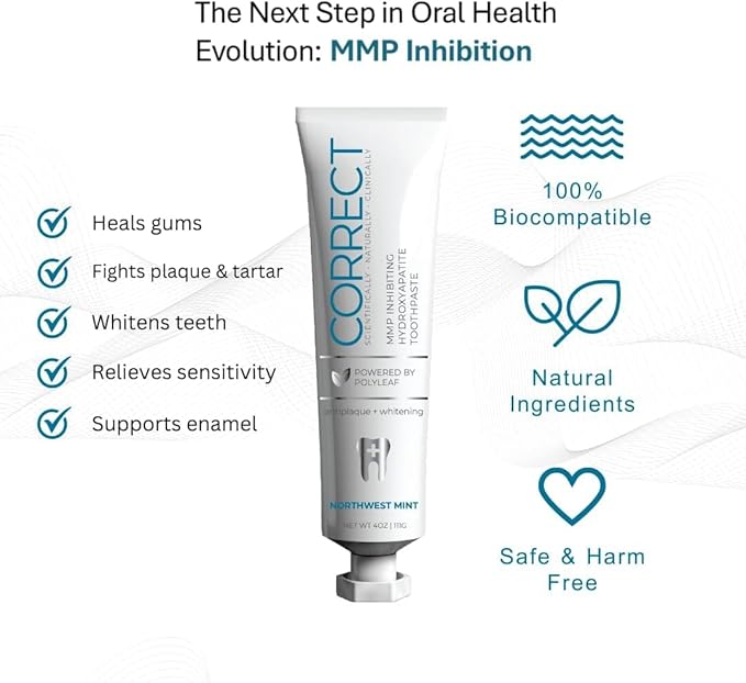 Fluoride-Free Nano-Hydroxyapatite Toothpaste – Whitening, Sensitive Teeth, MMP Inhibiting, Antiplaque, Remineralizing, Created by Doctors + Dentists for Gum Health, SLS-Free, Made in USA, 4oz, 2-Pack