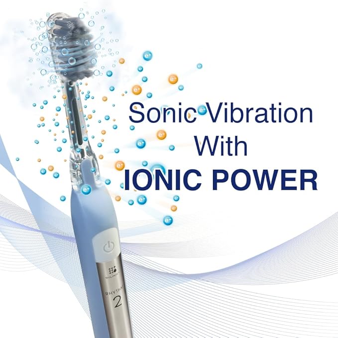 Soladey SoladeyRhythm2, Ionic Power Electric Toothbrush, Solar Panels and TiO2 Semiconductor (Baby Pink), Ready to use Ionic Toothbrush
