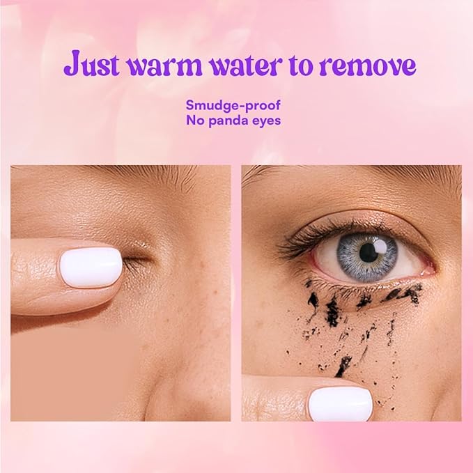 Tubing Mascara, Long-Lasting, Smudge-Resistant, Naturally Lengthening, Fluffy and Breathable Effect, Removable with Warm Water