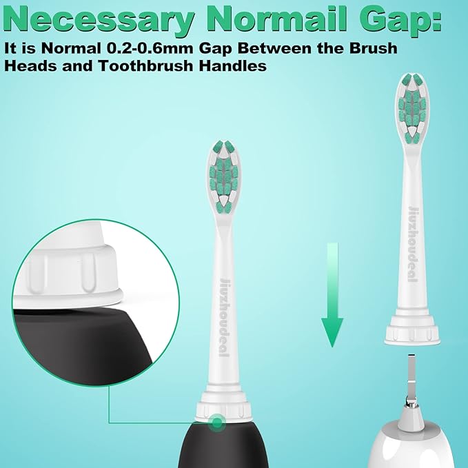 Replacement Toothbrush Heads Compatible with Philips Sonicare C2 Plaque Control Protective Clean 4100 5100 6100 Electric Toothbrush, 8-Pack Sonic Brush Heads