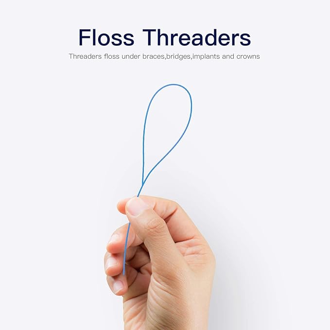 Floss Threaders for Braces, Bridges, and Implants (50 Count (Pack of 3))
