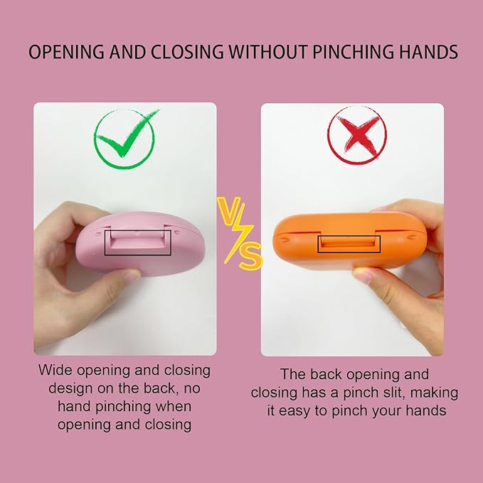 2 Pack Aligner Case with Mirror,Convenient Retainer Case for Invisalign Aligners, Night Guards, and Mouth Guards(1PC Pink Purple+1PC Purple Green)