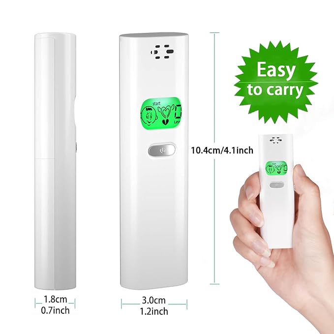 Bad Breath Tester, Portable Instant Mouth Odor Detector, Bad Breath Analyzer for Oral Health Check (White 2)