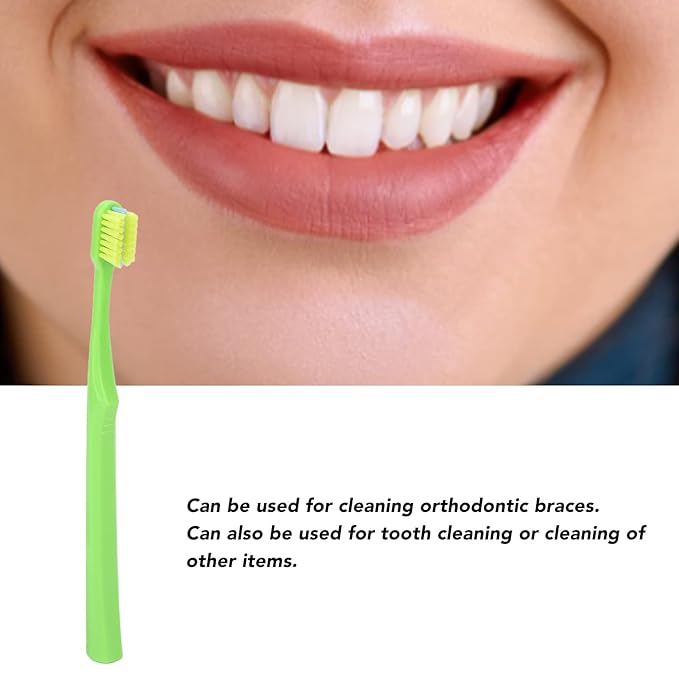 10Pcs Toothbrush Cleaning Tool Set, Interdental Brush Kit for Kids and Adults, Soft Tooth Cleaner for Braces and Teeth, Care Accessories for Oral