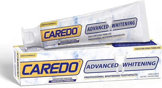 Triple Whitening Toothpaste for Sensitive Teeth, Gentle Fluoride-Free Nano-Hydroxyapatite & Advanced Enzyme, Deep Clean Stain Removal, Lasting Brightness Remineralizing Toothpaste, Minty 3.52OZ