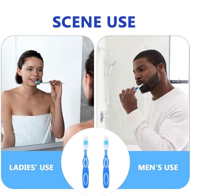 Beaupretty 6Pcs Mini Travel Toothbrush Set Short Handle Soft Bristles Portable Toothbrush for Oral Care on The Go