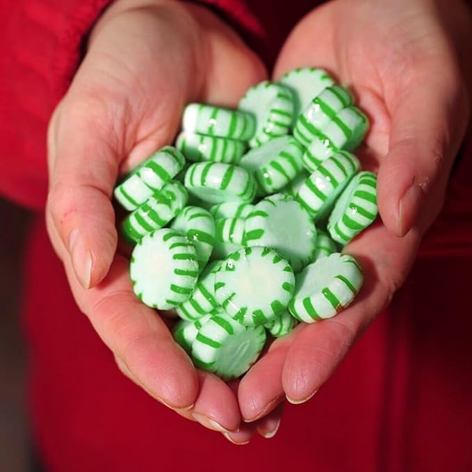 Starlight Spearmint Individually Wrapped Candy, 4 Pound Bulk Pack, Sweets for On the Go Refreshment, Starlight Mints Bulk Candy.