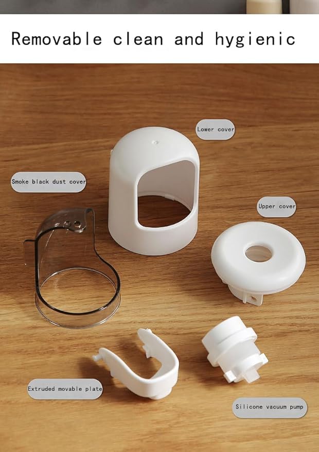𝟐𝟎𝟐𝟓 𝐔𝐩𝐠𝐫𝐚𝐝𝐞𝐝 So Nice Toothpaste Dispenser Wall Mounted Bathroom Automatic Toothpaste Squeezer,Visualization of Toothpaste Flow Rate(White&Transparent)