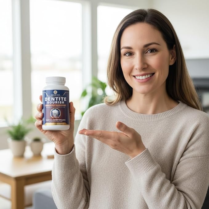 Medicinal Foods Dentite Nourish Tooth & Bone Builder | Ancestral Superfood for Enamel Repair & Bone Strength | Grass-Fed Beef Organ Complex | Build Healthy Teeth & Gums | 180 Capsules