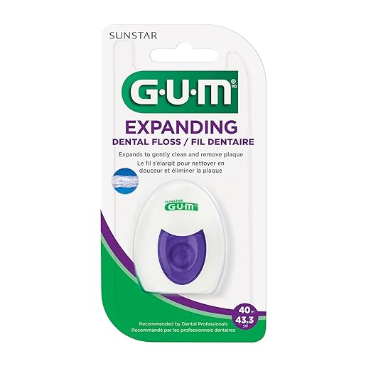 Expanding Dental Floss - Waxed Woven Floss - Effective Plaque Removal for Tight Teeth - Unflavored, 1 Count(Pack of 6)