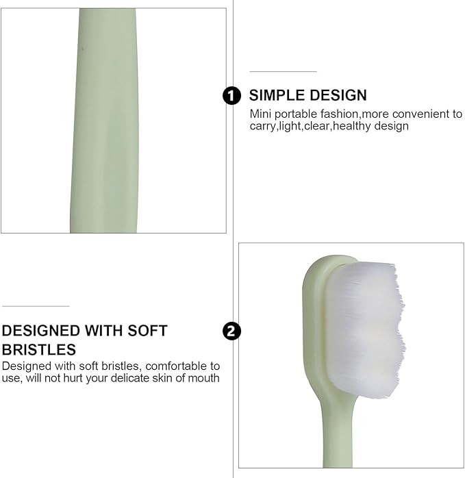 8pcs Ultra Soft Toothbrushes for Adults with Wavy Bristles Deep Clean for Sensitive and Fragile Gums Suitable for Pregnant and Postpartum Women Oral Care