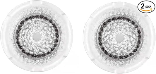 Brush Head Replacements Compatible with Clarisonic Mia 1, Mia 2, Mia Fit, Alpha Fit, Smart Profile Uplift and Alpha Fit Face Cleaning Brush Heads (Black-2Pack)