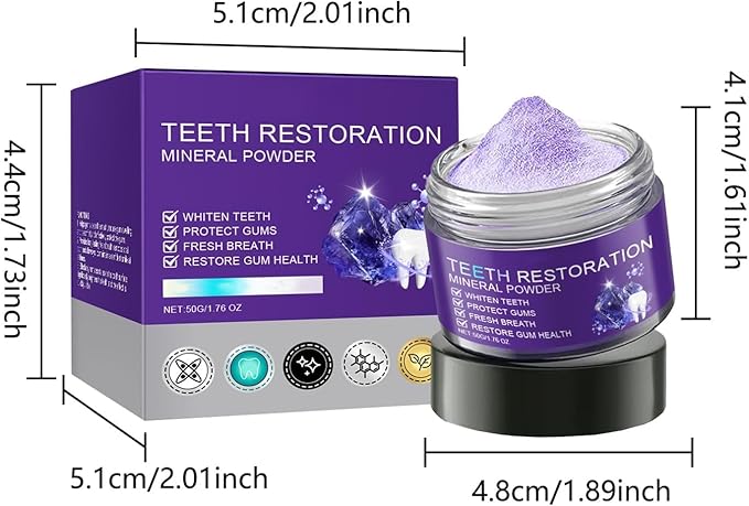 Teeth Restoration Mineral Powder, Mineral Tooth Powder,Professional Oral Care,Protect Teeth and Gums and Solve Oral Problems (2)